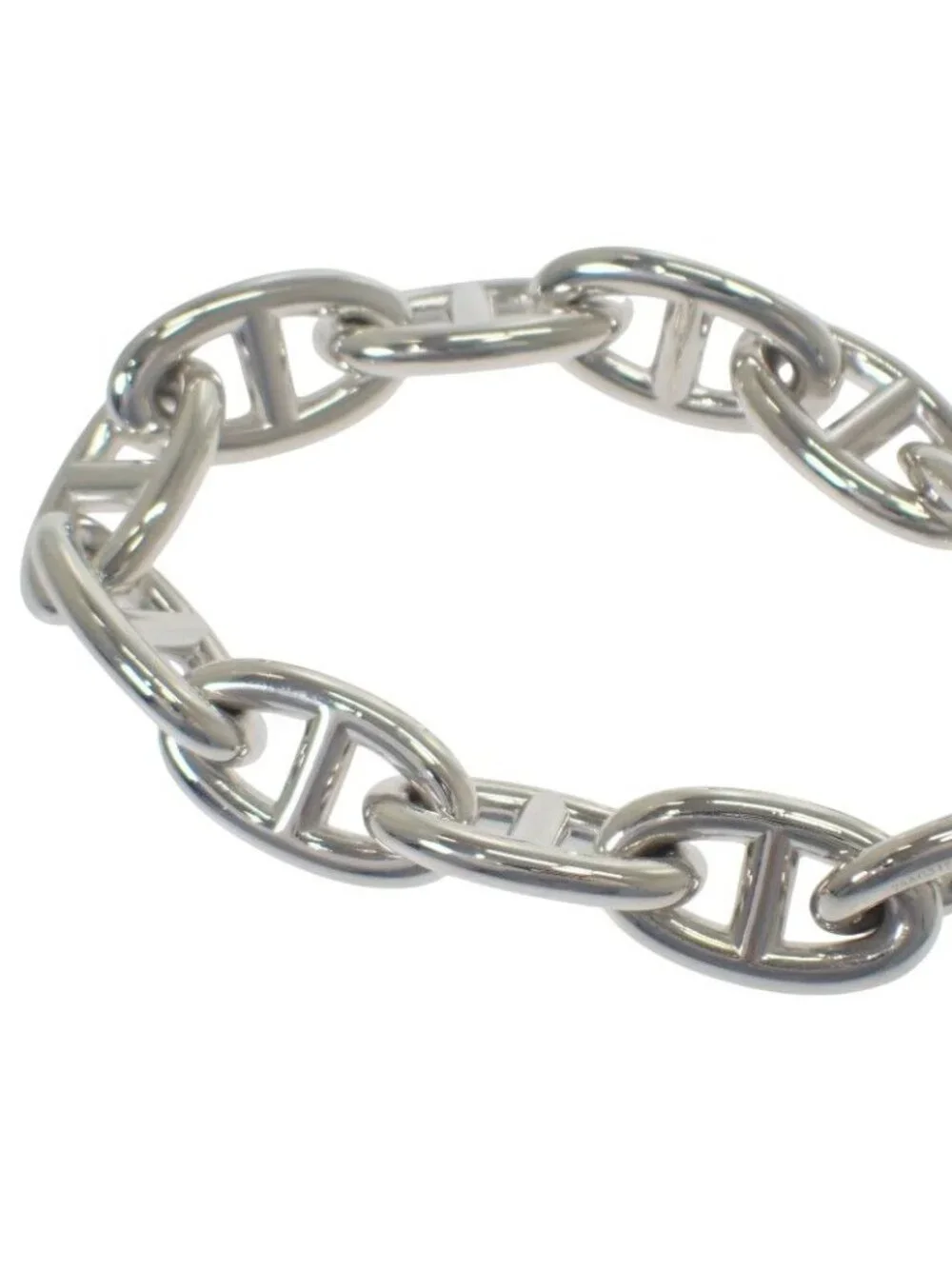 Hermes Chaine Dancre GM 12 Frames B 00010 Bracelet Silver 925 - Picture 6 of 11